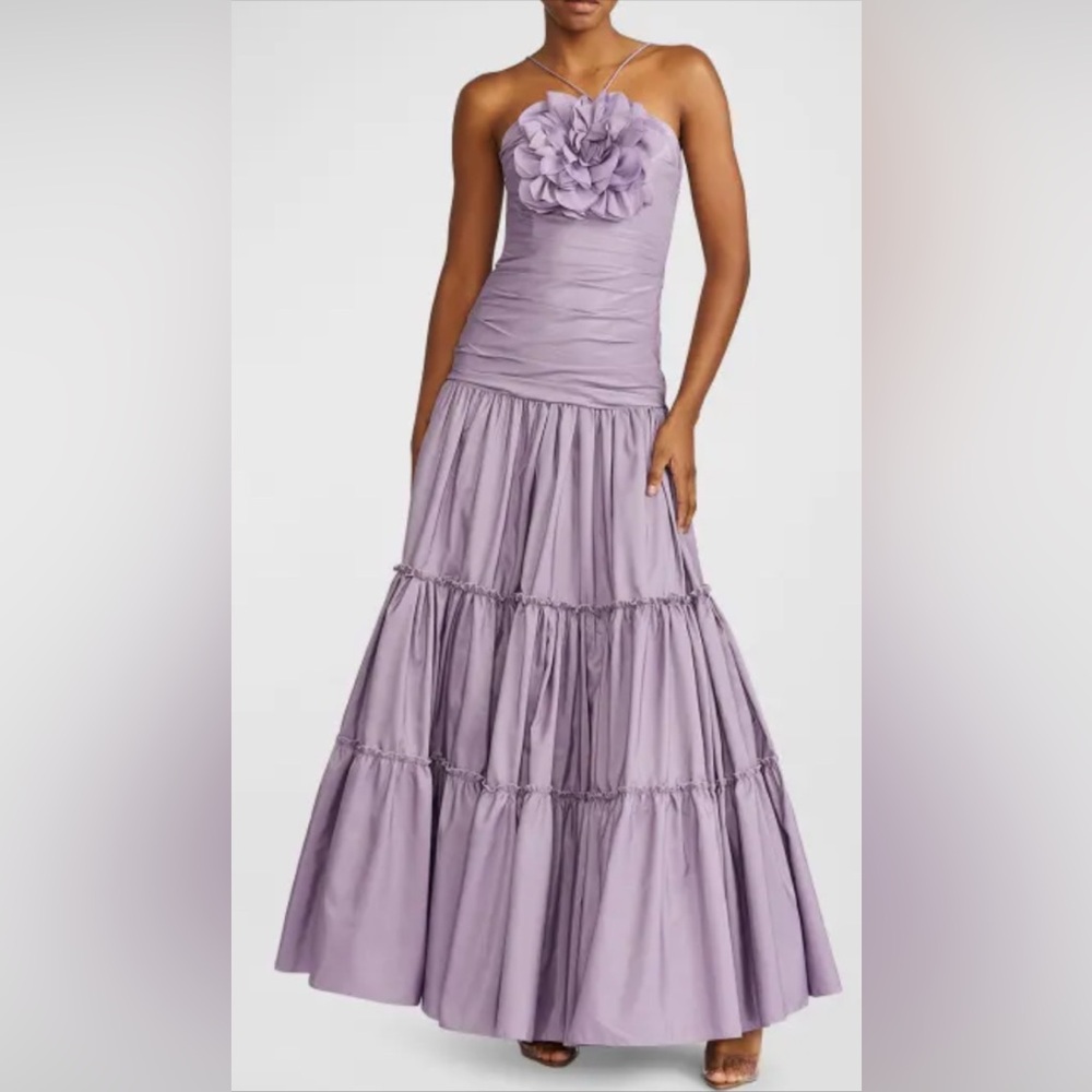 COPY - Zac Posen  Floral Applique Gown